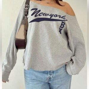 SHEIN Light Gray Casual Top